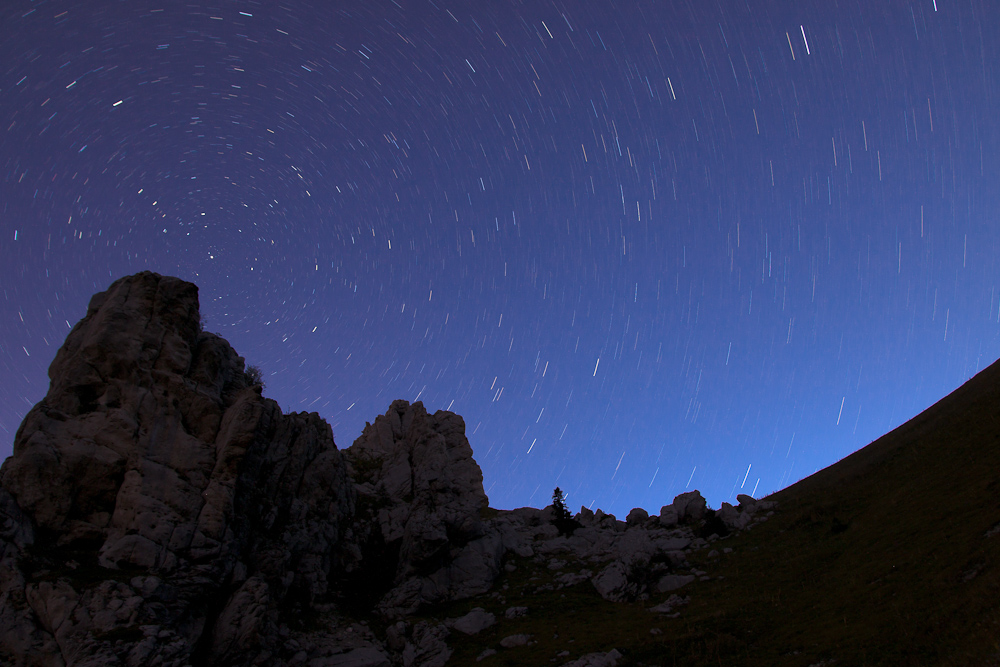 Dent des Portes sous les étoiles