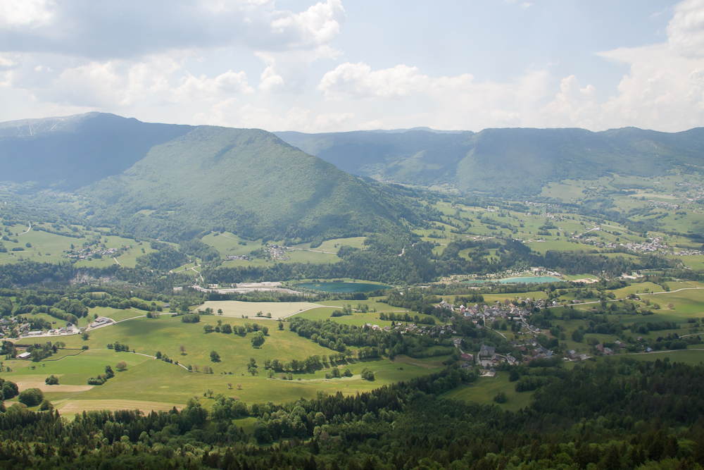 Vue sur La Motte et les étangs