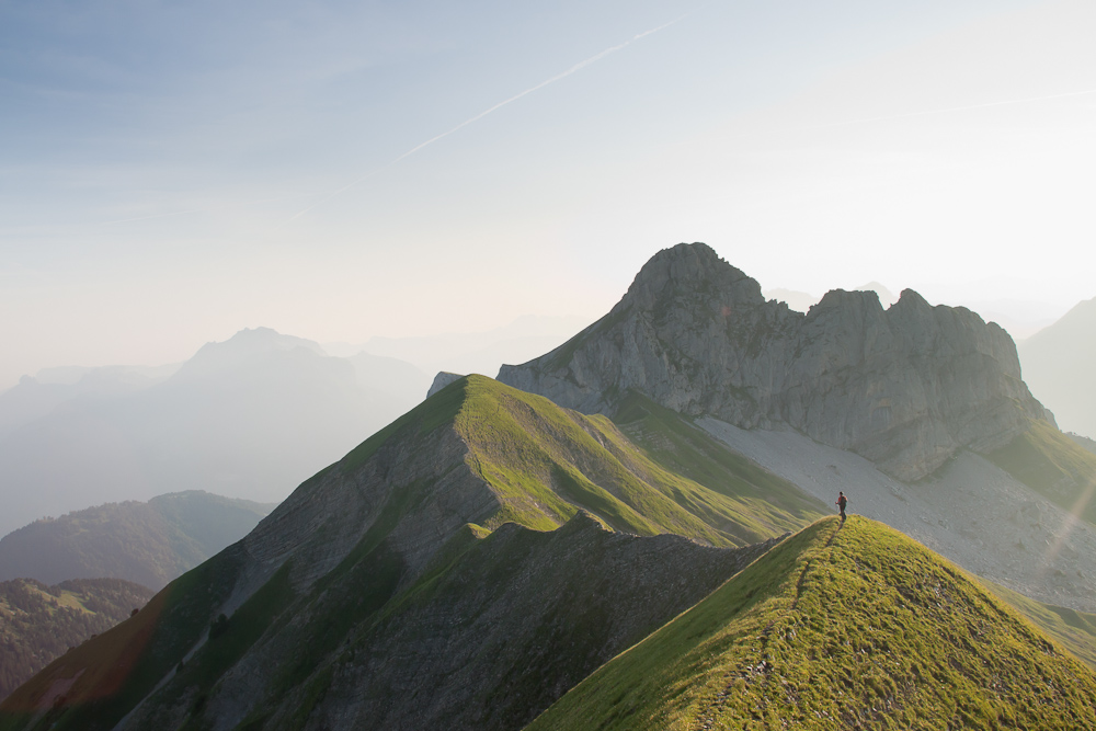 Randonnée sur la crête entre les pointes de Chaurionde et de la Sambuy