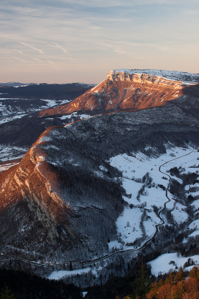 Col des Prés au coucher du soleil