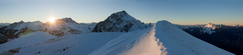Sur la crête qui mène au Trélod