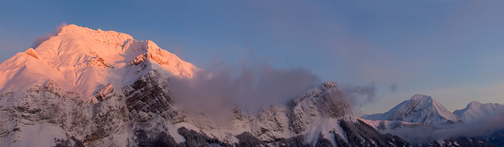 Coucher du soleil sur le Trélod