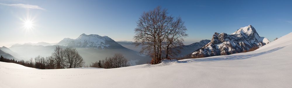 Colombier et Trélod les pieds dans la brume