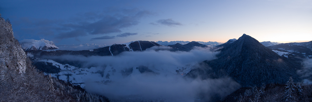 Vue sur la combe d'Aillon