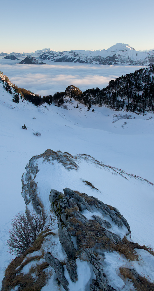 Vue sur la combe de l'Ilette